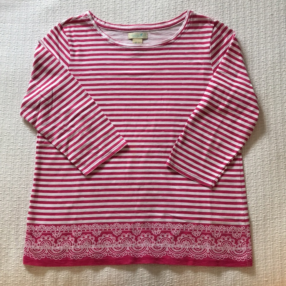 Caribbean Joe striped/patterned top